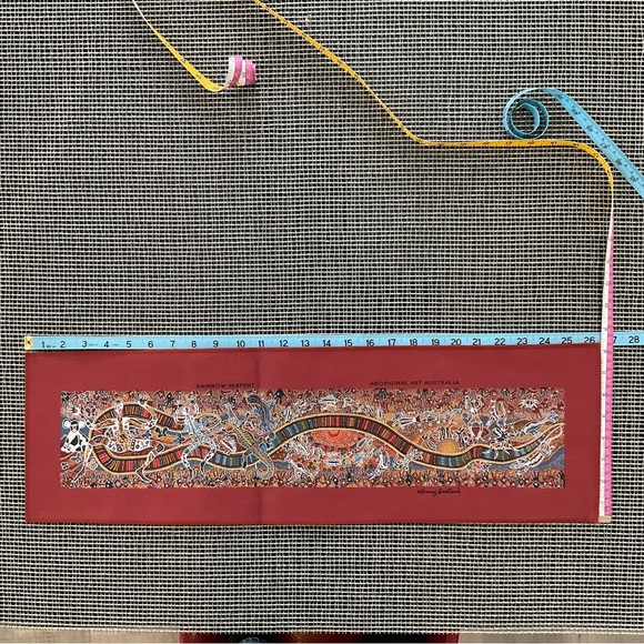 Vintage Australian Aboriginal Art titled Rainbow Serpent by Danny Eastwo… - Picture 3 of 8